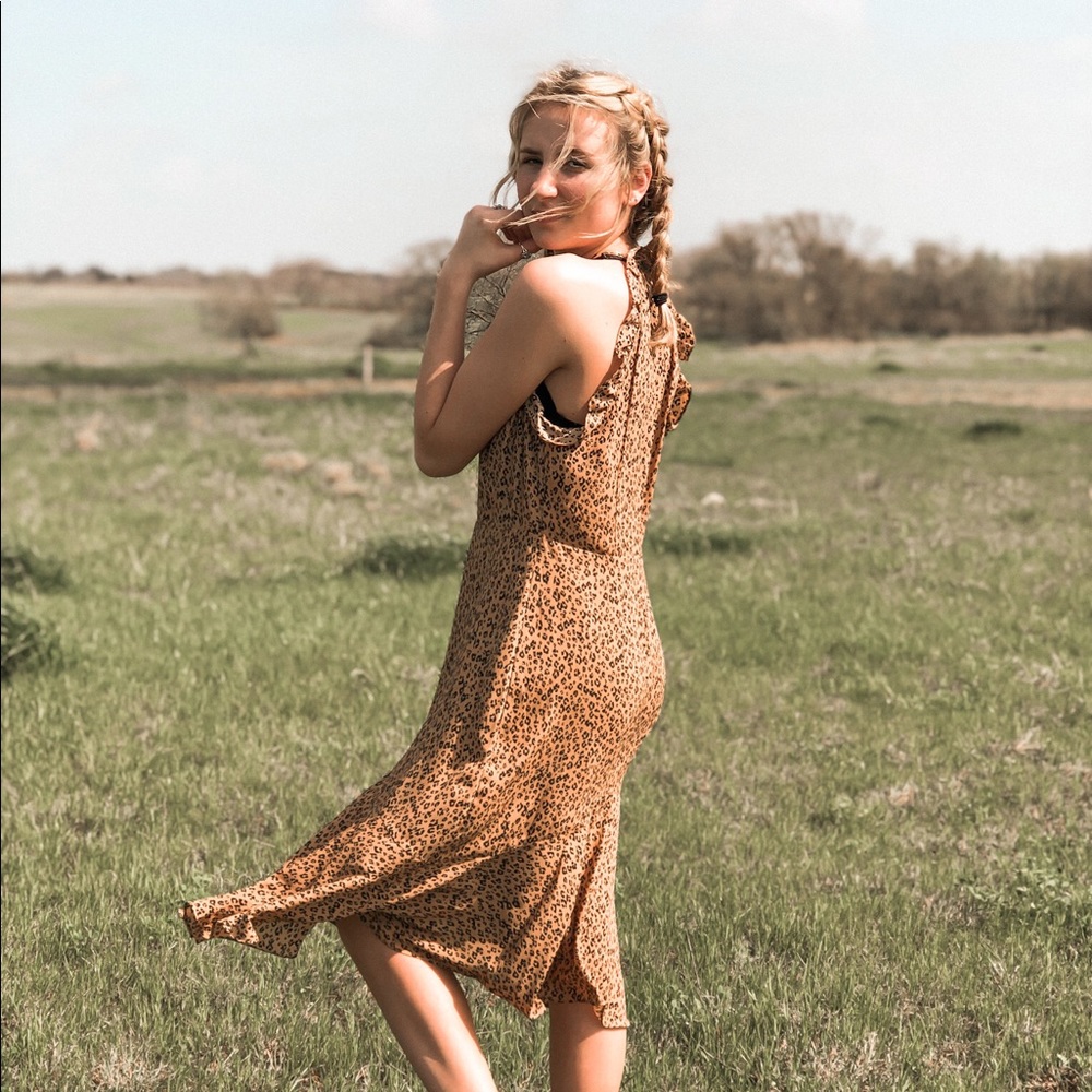 Animal print sundress